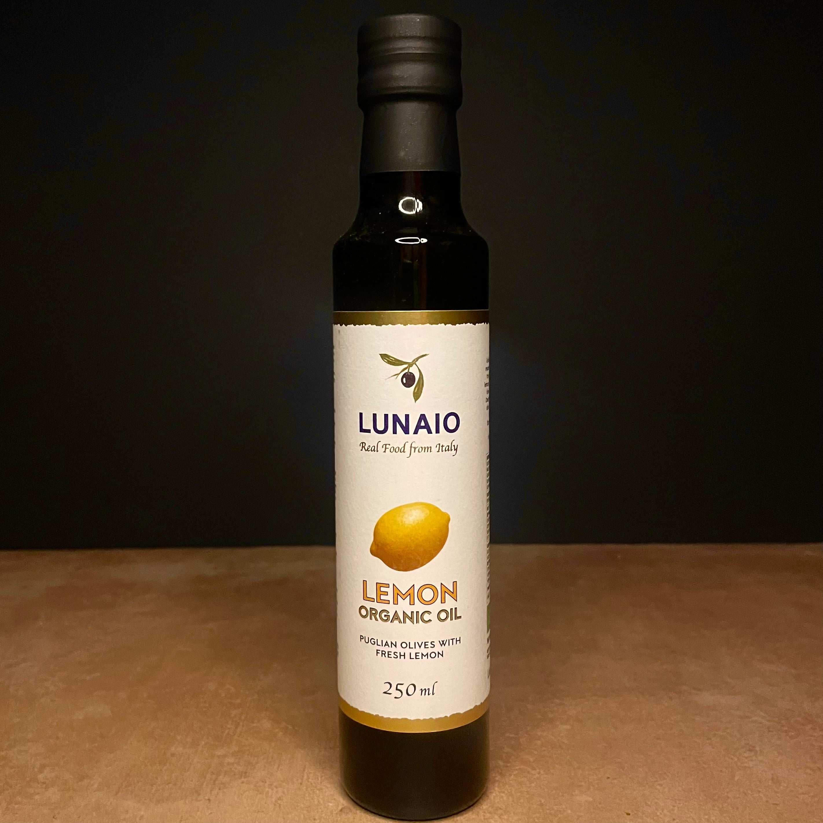 Lunaio Organic Lemon oil.250ML Olives&Oils(O&O)
